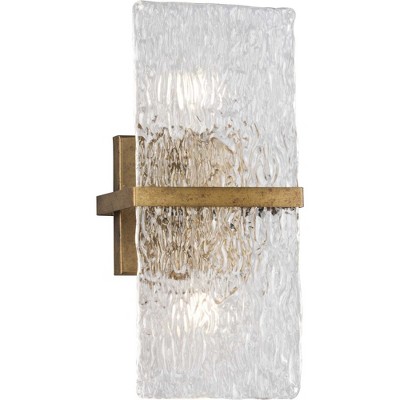 Gold Ombre Artisanal Glass Wall Sconce, 15-inch