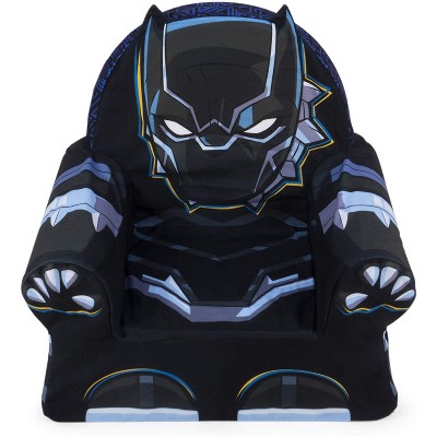 Marshmallow Furniture Comfy Foam Toddler Chair Kid's Furniture for Ages 18 Months Old and Up, Marvel Black Panther