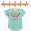 The Juniper Shop Boho Summer Vibes Watermelon Flutter Sleeve Tee - 2 of 4