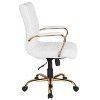 Merrick Lane Contemporary Mid-Back Home Office Chair with Padded Arms - 3 of 4
