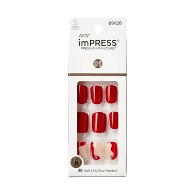 Kiss Products Short Square Press-on Fake Nails - Adore You - 33ct : Target