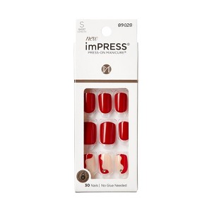 KISS Products Short Square Press-On Fake Nails - Adore You - 33ct - 1 of 4
