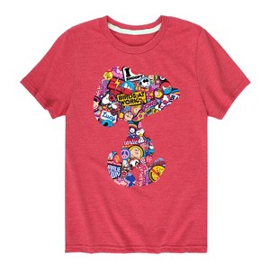 Boys' - Peanuts - Snoopy Silhouette Pattern Short Sleeve Graphic T-Shirt - 1 of 4