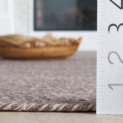 Ivory and Beige Braided Cotton Oval Area Rug 4' x 6'