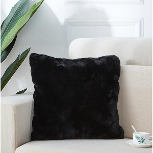 Agnes Luxury Chinchilla Faux Fur Pillow (18 In. x 18 In.) - 1 of 4