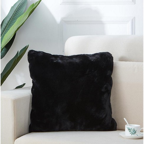 Agnes Luxury Chinchilla Faux Fur Pillow (18 In. x 18 In.) - image 1 of 4