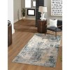 Lahome Modern Abstract Washable Area Rug-Soft Carpet for Living Room, Bedroom, or Office - 2 of 4