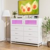 Dresser for Bedroom with LED Lights and Charging Station - 3 of 4