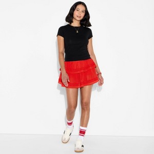 Women's Game Day Tiered Ruffle A-Line Skort - Wild Fable™ - 1 of 3