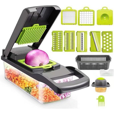 14-Piece Rectangular Vegetable Cutter-Durable & Efficient Multi-Functional Kitchen Slicer, Ideal for Cooking&Meal Prep