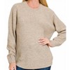 Women's Riley Round Neck Sweater - ZENANA - 2 of 2