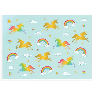 Photo Backdrop - Pride Rainbow Unicorn Photo-Booth Background for Kids Unicorn Birthday Parties, Teal Photography Background, 5x7