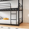 Twin Over Twin Over Twin Bunk Bed with Safety Guardrails - 3 of 4