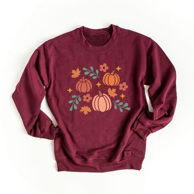 Simply Sage Market Women's Graphic Sweatshirt Pastel Pumpkins