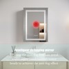 Lighted Medicine Cabinet, Medicine Cabinet Mirror With 3 Touch Switch, Adjustable Brightness And Color Temperature - 3 of 4