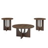 NicBex Modern Round Solid Wood Coffee Table, Contemporary Center Table for Living Room & Lounge - 4 of 4