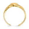 Black Bow Jewelry Polished Claddagh Toe Ring in 14 Karat Yellow Gold - 2 of 4