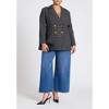 ELOQUII Women's Plus Size Plaid Tweed Blazer - 4 of 4