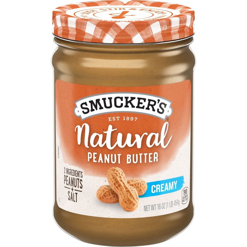 Smucker&#39;s Natural Creamy Peanut Butter - 16oz, 1 of 8