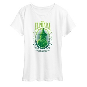 Women's - Wicked - Elphaba Wicked Witch Of The West Short Sleeve Graphic T-Shirt - 1 of 4