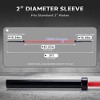 7FT Barbell Weight Bar, 700lbs Capacity Straight Weight Bar for Weightlifting and Power Lifting, Workout Barbell Fit 2'' Standard Weights - 2 of 4