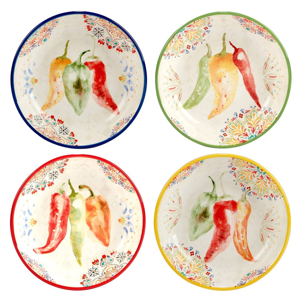Photos - Other kitchen utensils Certified International Set of 4 Sweet and Spicy Soup Bowls  