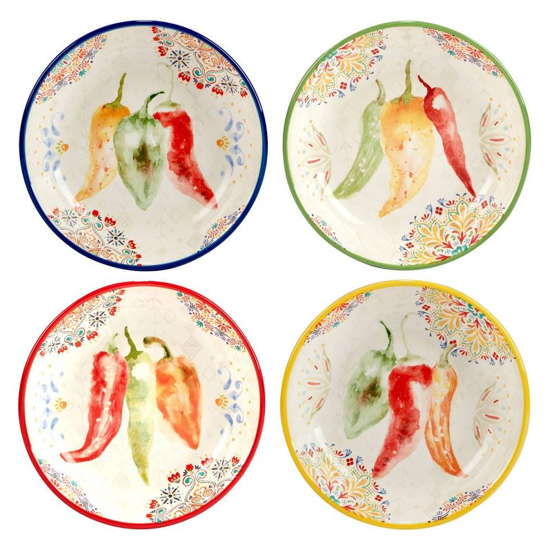 Set of 4 Sweet and Spicy Soup Bowls - Certified International, 1 of 8