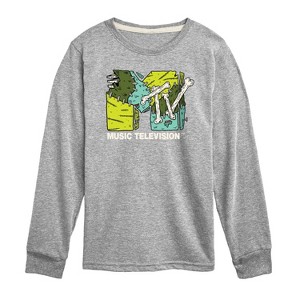 Boys' - MTV - Logo Halloween Long Sleeve Graphic T-Shirt - 1 of 3