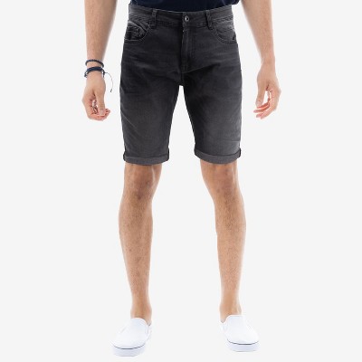 CULTURA Men's Denim Shorts in BLACK WASH Size 30