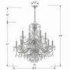 Crystorama Lighting Imperial 12 - Light Chandelier in  Polished Chrome - 4 of 4