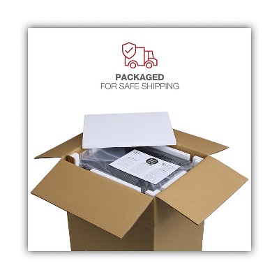 Charcoal 2-Drawer Mobile Steel File Cabinet with Lock