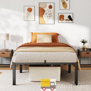 Jojoka Metal Bed Frame, Heavy Duty Platform with 800 lbs Support, No Box Spring Needed, Easy Tool-Free Assembly, Noise-Free Design - 1 of 4