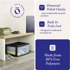 Homz 2 Pack Storage Cart, Wide Body 1 Drawer Plastic Container for Home and Office Organization, Black Frame with Clear Drawers - 3 of 4