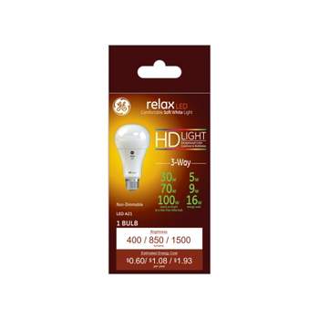 GE Relax LED 3-Way HD Light Bulb