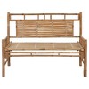 vidaXL Garden Bench Grey, Bamboo Bamboo, Polyester 47.2 in Durable - 3 of 4