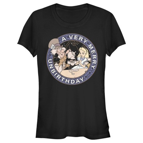 Junior's Women Alice in Wonderland A Very Merry Unbirthday T-Shirt - image 1 of 4