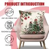 Christmas Trees Pillow Covers 18x18 Inch Set of 2, Xmas Tree Farmhouse Decorations Winter Holiday Decor - 2 of 4