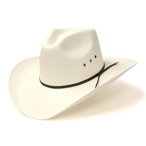 Western Express Natural Straw Western Pinch Front Hat - 1 of 4