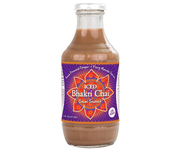 Iced Bhakti Chai Tea Semi Sweet - 16oz