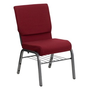 Riverstone Furniture Collection Fabric Church Chair Burgundy, Red