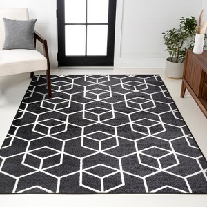 Tumbling Blocks Modern Geometric Area Rug - JONATHAN Y - 1 of 4