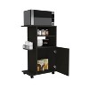 Vynxaria Kryot Kitchen Cart with Single Door Cabinet & Four Casters ¨C Versatile Microwave Countertop - 2 of 4