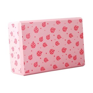 Toyzone World Pink Strawberry Pattern Yoga Block - 1 of 3