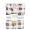 Hudson Baby Infant Girls Plush Sleeveless Sleeping Bag, Sack, Blanket, Pink Gray Plaid - 2 of 2