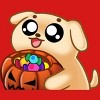 Girl's Design By Humans Halloween Candy Pup By Puppers T-Shirt - 2 of 4