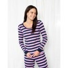 Leveret Womens Two Piece Cotton Striped Pajamas - 2 of 4