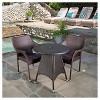 Ceylon 3-piece Wicker Patio Bistro Set: Weather-Resistant, Iron Frame, No Cushion - Christopher Knight Home - 3 of 4