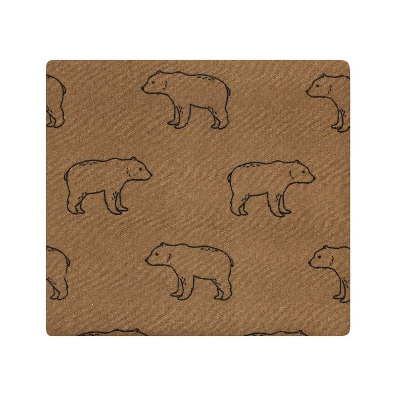 Hudson Baby Cotton Flannel Receiving Blankets Bundle, Brown Bear, One Size, 5 of 7