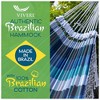 Vivere Authentic Brazilian Cotton Hammock, Outdoor Hanging Daybed, Marina - 2 of 4