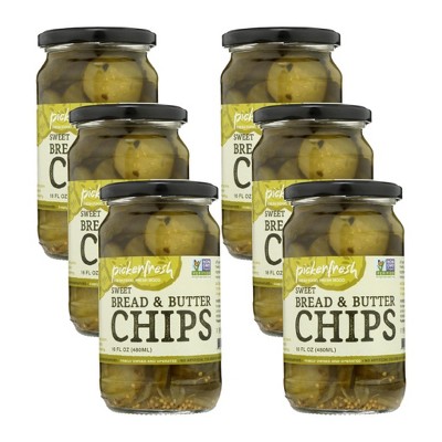 Pickerfresh Sweet Bread & Butter Chips - Case of 6/16 fz